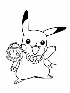 Pokemon Halloween coloring page 5 - Free printable