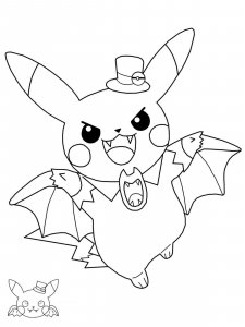Pokemon Halloween coloring page 6 - Free printable