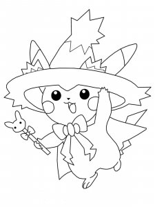 Pokemon Halloween coloring page 7 - Free printable