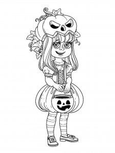 Trick or Treat coloring page 11 - Free printable