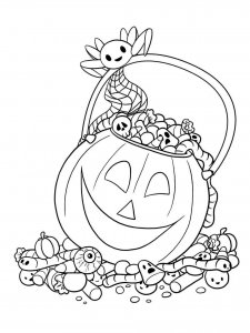 Trick or Treat coloring page 15 - Free printable