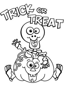 Trick or Treat coloring page 16 - Free printable