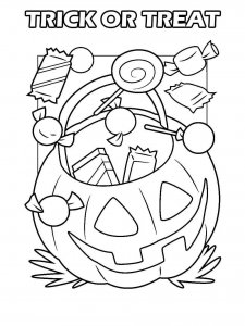 Trick or Treat coloring page 20 - Free printable