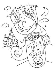 Trick or Treat coloring page 21 - Free printable