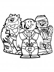 Trick or Treat coloring page 23 - Free printable