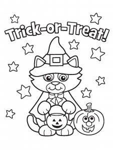 Trick or Treat coloring page 25 - Free printable