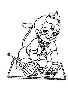 Hanuman Jayanti coloring page 8 - Free printable
