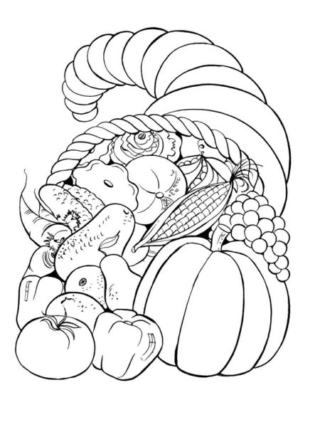 Harvest coloring page - Free printable