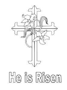 He Is Risen coloring page 10 - Free printable