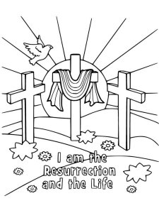 He Is Risen coloring page 11 - Free printable