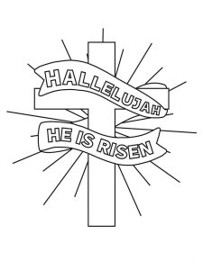 He Is Risen coloring page 14 - Free printable