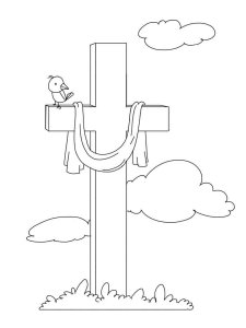 He Is Risen coloring page 5 - Free printable