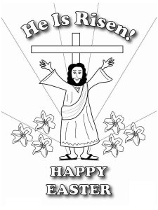 He Is Risen coloring page 6 - Free printable