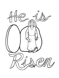 He Is Risen coloring page 8 - Free printable