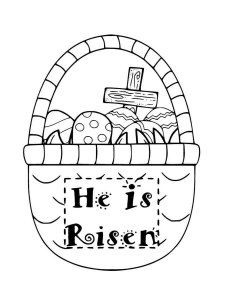 He Is Risen coloring page 9 - Free printable