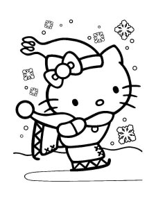 Hello Kitty Christmas coloring page 26 - Free printable