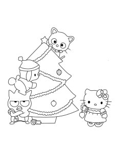 Hello Kitty Christmas coloring page 28 - Free printable