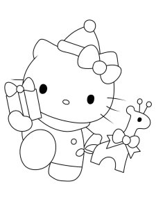Hello Kitty Christmas coloring page 31 - Free printable