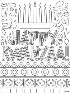Kwanzaa coloring page 2 - Free printable