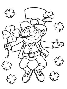 Leprechaun coloring page 1 - Free printable