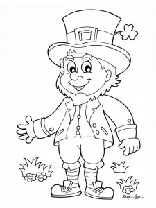 Leprechaun coloring page 7 - Free printable