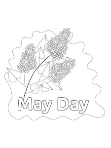 May Day coloring page 11