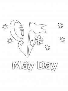 May Day coloring page 12