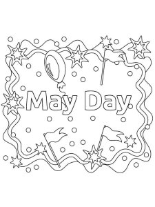 May Day coloring page 13