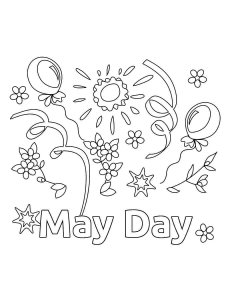 May Day coloring page 14