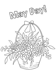 May Day coloring page 15