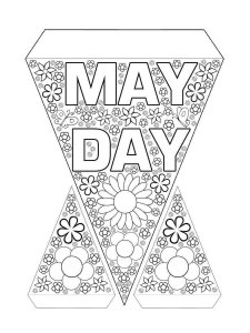May Day coloring page 16