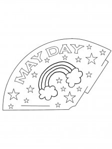 May Day coloring page 5