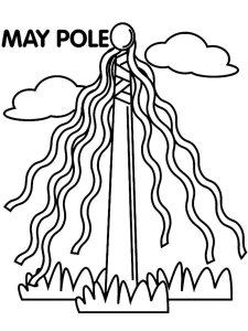 May Day coloring page 6