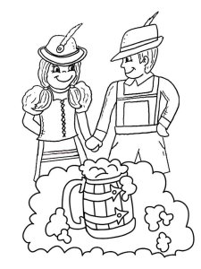 Oktoberfest coloring page 10 - Free printable