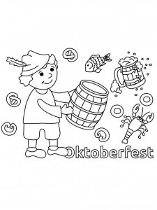 Oktoberfest coloring page 14 - Free printable