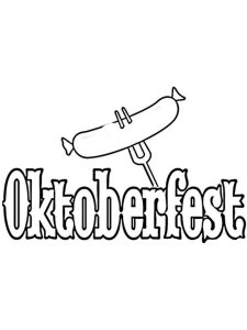 Oktoberfest coloring page 21 - Free printable