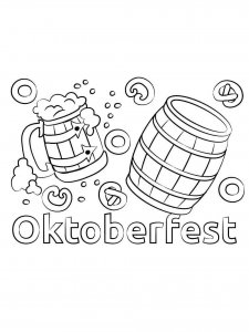 Oktoberfest coloring page 4 - Free printable