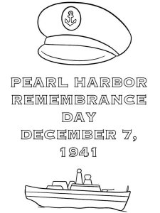 Pearl Harbor Day coloring page 7 - Free printable