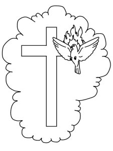 Pentecost coloring page 9 - Free printable