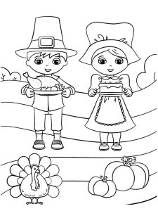 Pilgrim coloring page 2 - Free printable