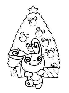 Pokemon Christmas coloring page 6 - Free printable
