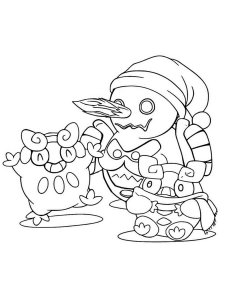 Pokemon Christmas coloring page 8 - Free printable