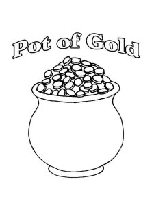 Pot of Gold coloring page 10 - Free printable
