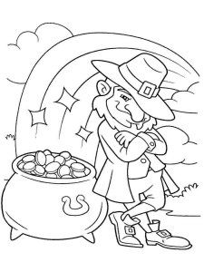 Pot of Gold coloring page 5 - Free printable