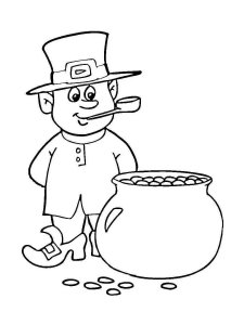 Pot of Gold coloring page 6 - Free printable