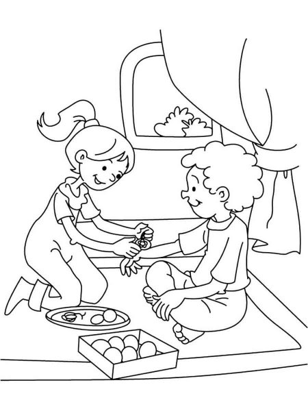 Raksha Bandhan coloring page - Free printable