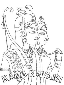 Rama Navami coloring page 3 - Free printable