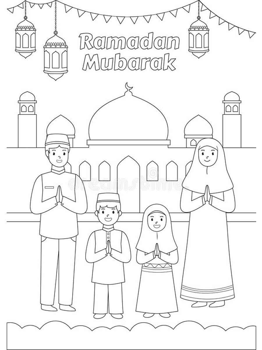 Ramadan Coloring Page Free Printable