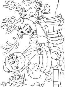 Reindeer coloring page 4 - Free printable
