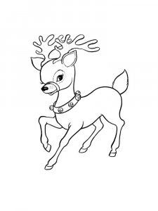 Reindeer coloring page 5 - Free printable